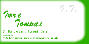 imre tompai business card